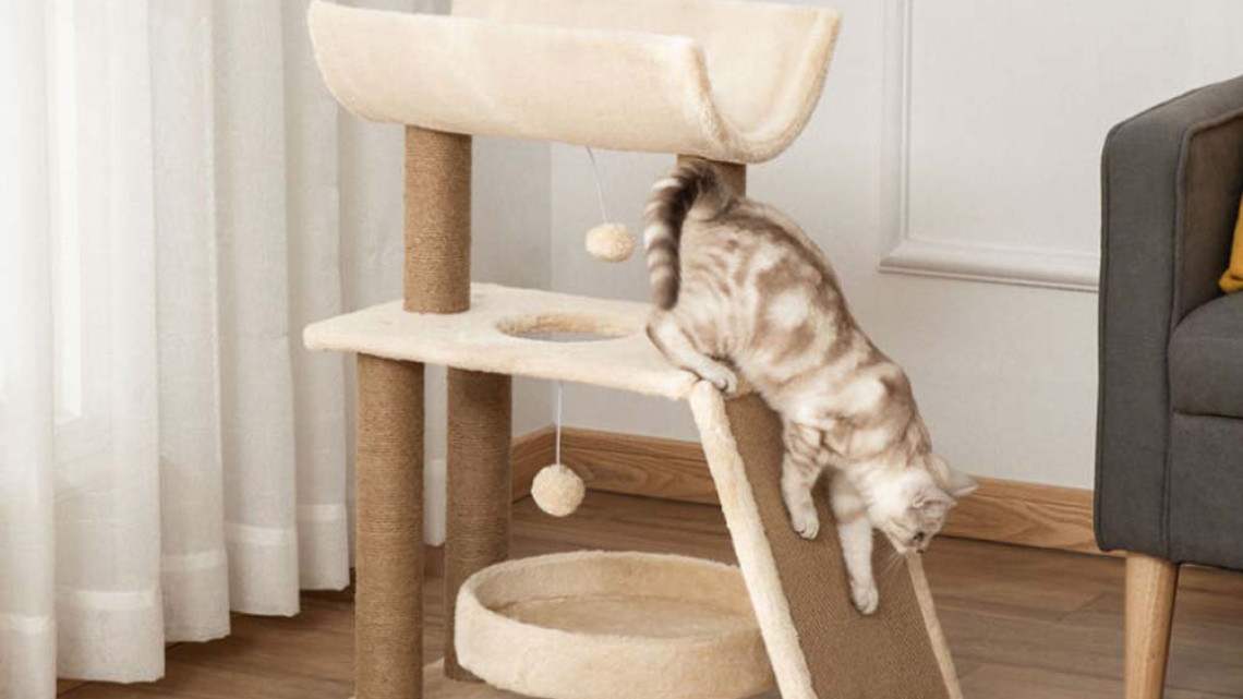 Timeless Tools Macska mászóka, bézs