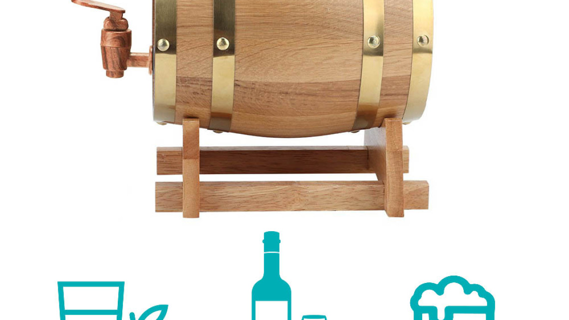 Timeless Tools Tölgyfa hordó 5 literes