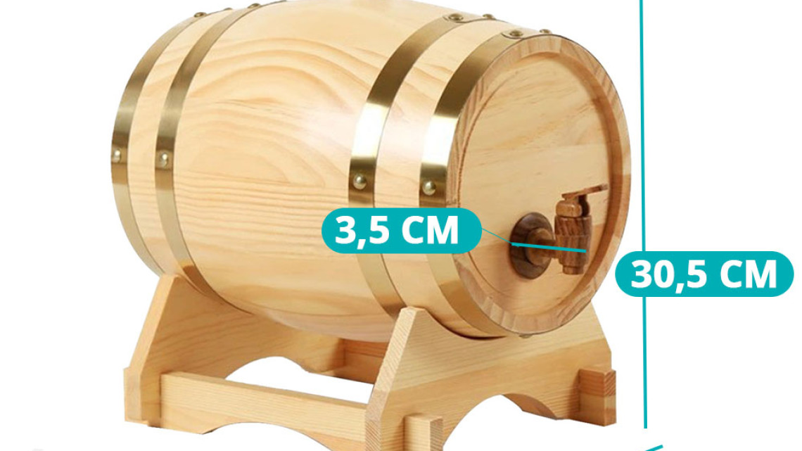 Timeless Tools Tölgyfa hordó 5 literes