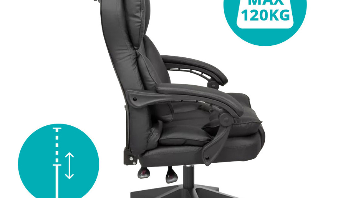 Timeless Tools Lux főnöki forgószék, több típusban-fekete