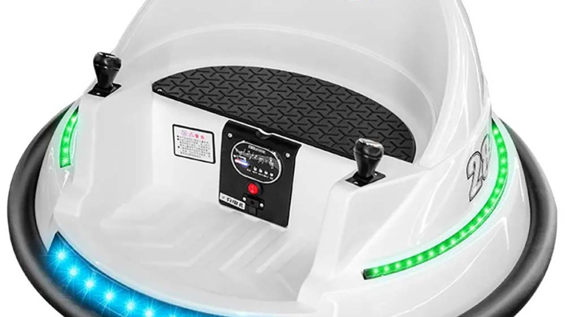 Timeless Tools Elektromos gyermek dodzsem 6V, akku+távirányító, fehér