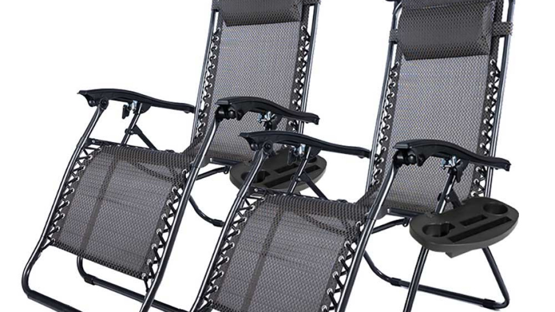 Timeless Tools Zéró gravitáció szék napellenzővel és pohártartóval 2 db, több színben-fekete