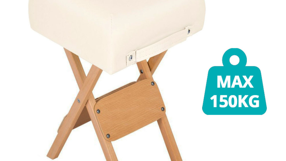 Timeless Tools Összecsukható szék masszázságyhoz 2 masszázshengerrel