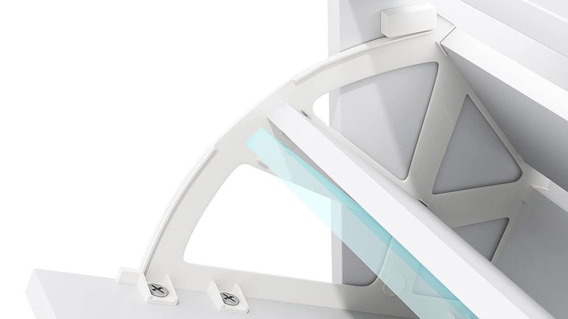 Timeless Tools Cipős szekrény 3 részes, fehér színben