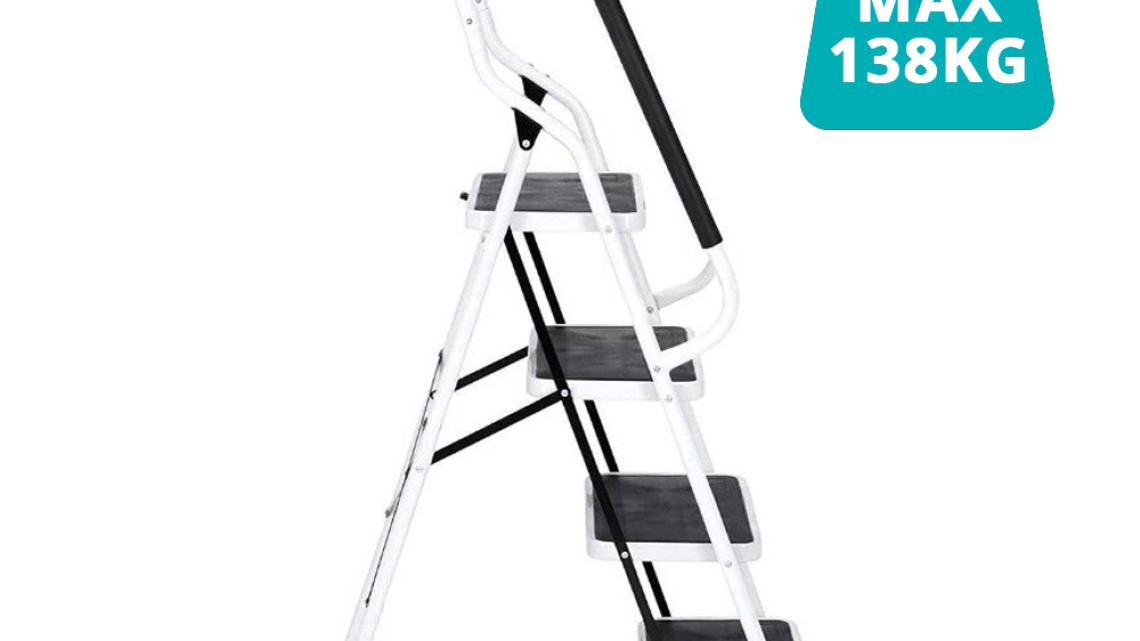 Timeless Tools 4 fokos fém létra levehető kapaszkodóval