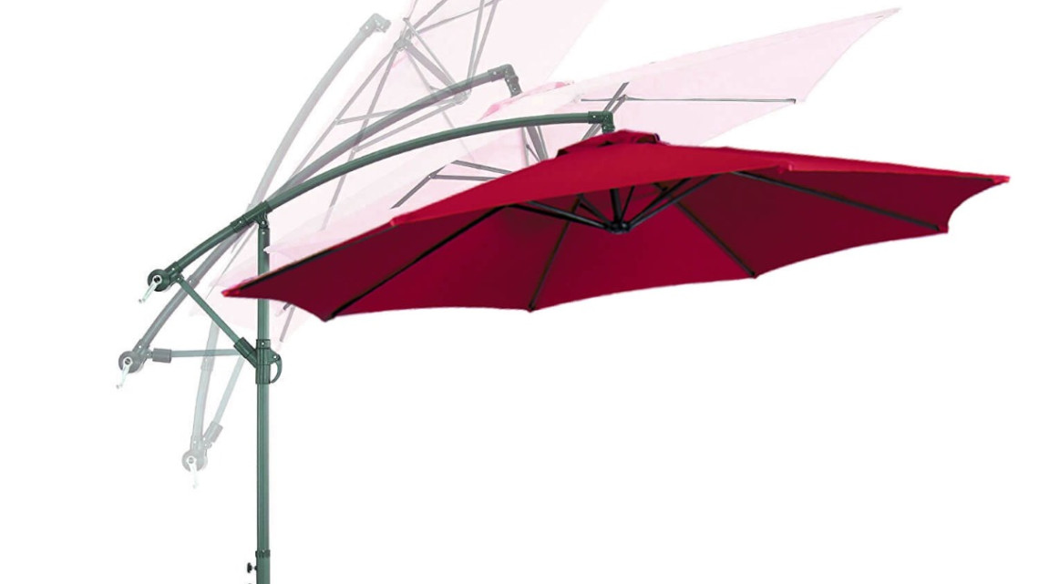 Timeless Tools Függő napernyő 2,7 m - több színben-piros