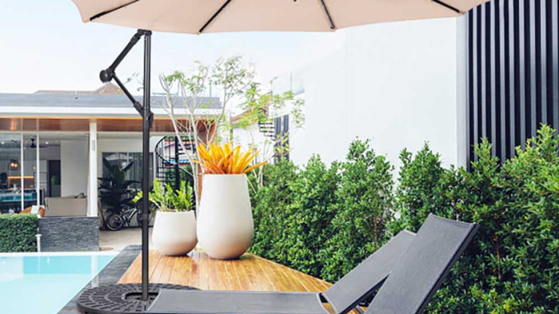 Timeless Tools Függő napernyő 2,7 m - több színben-krém