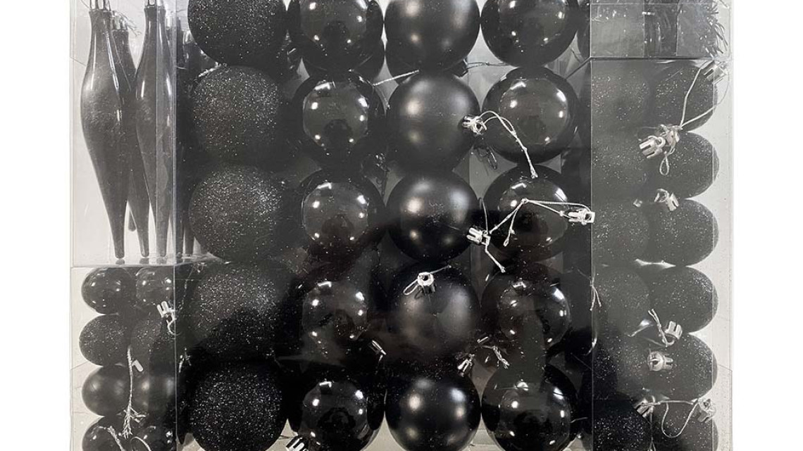 Timeless Tools 112 részes karácsonyfadísz, fekete