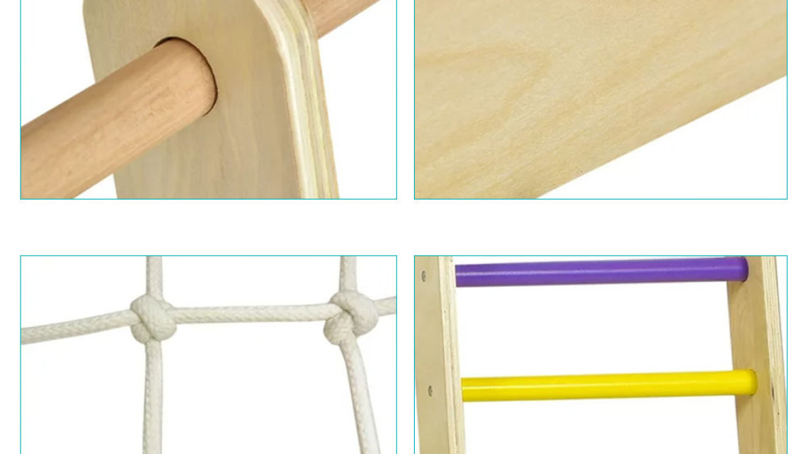 Timeless Tools Fa mászóka csúszdával, krétatáblával