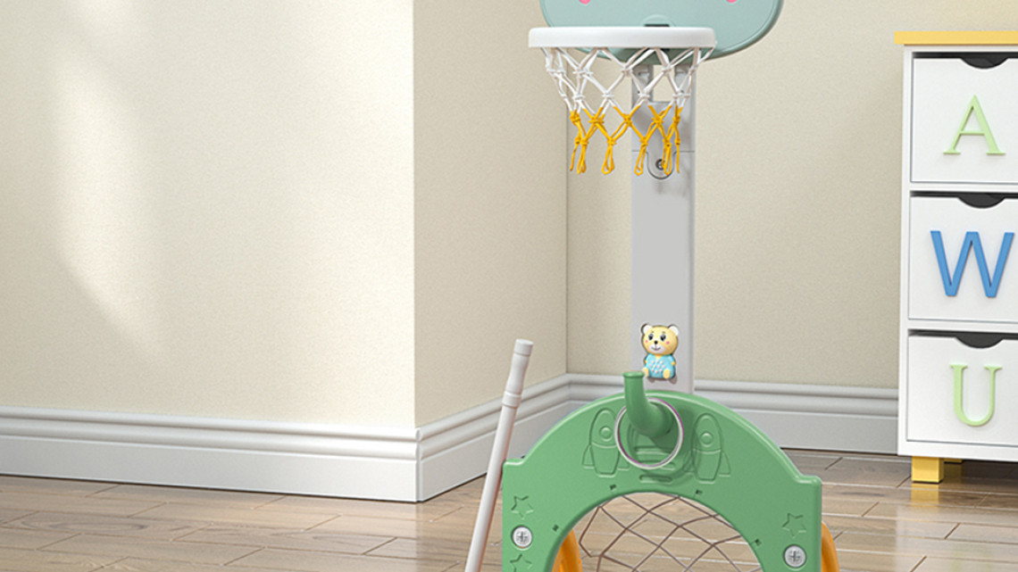 Timeless Tools 4 az 1-ben állítható magasságú gyerek játékszett,  kék-zöld