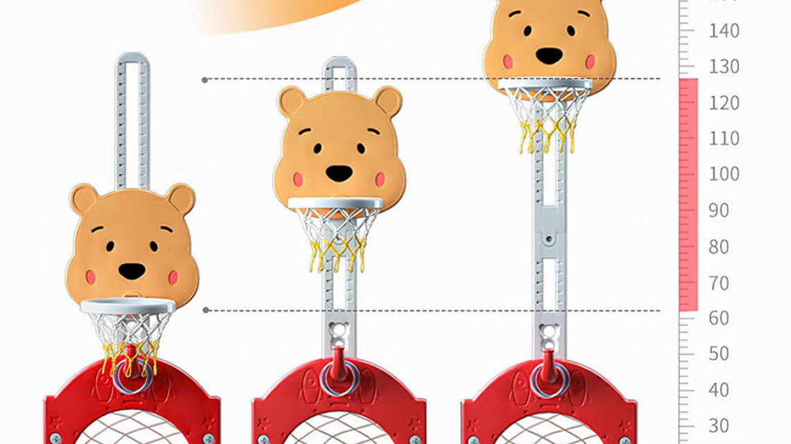 Timeless Tools 4 az 1-ben állítható magasságú gyerek játékszett,  narancs-sárga