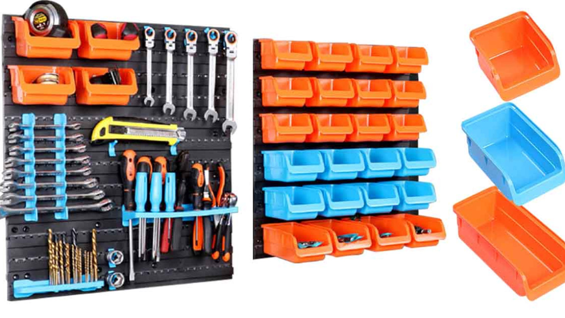 Timeless Tools Fali csavar és szerszám rendező 2 típusba-43 db-os