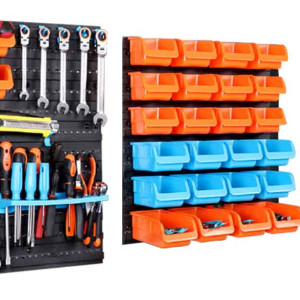 Timeless Tools Fali csavar és szerszám rendező 2 típusba-43 db-os