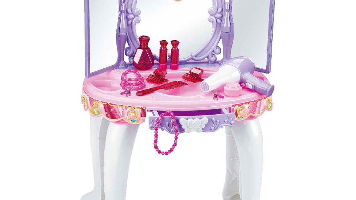 Timeless Tools Játék fésülködő asztal hercegnős, lila-rózsaszín