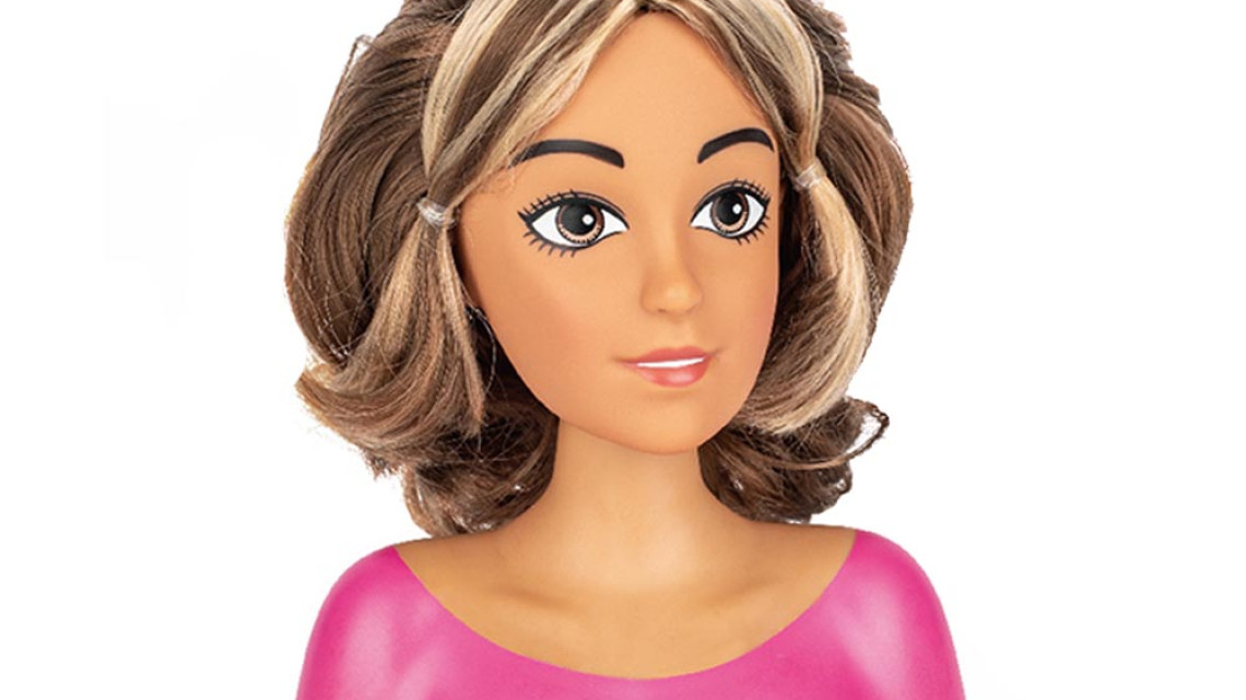 Timeless Tools Játék fésülködőasztal babafejjel