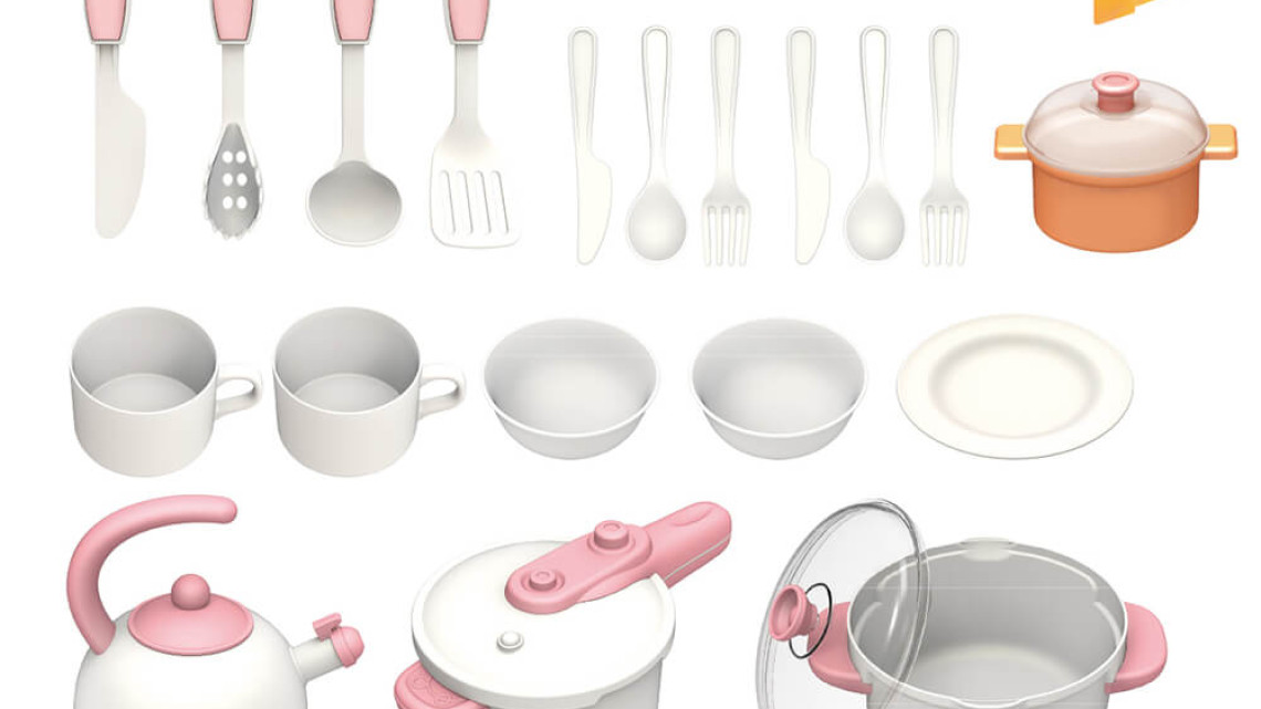 Timeless Tools Álom játékkonyha, világos rózsaszín 