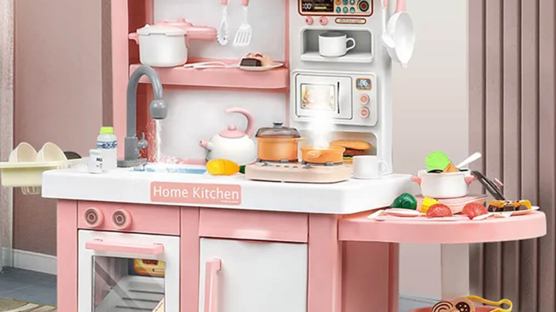 Timeless Tools Álom játékkonyha, világos rózsaszín 
