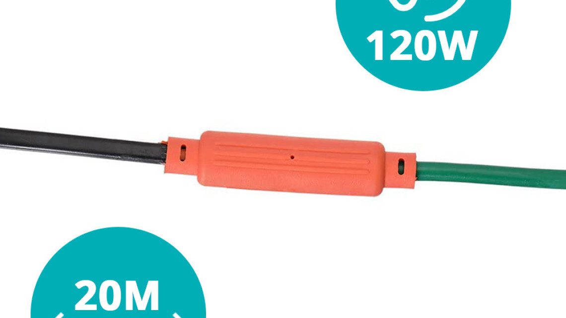 Timeless Tools Kerti fűtőkábel növényekhez 120W, 20m