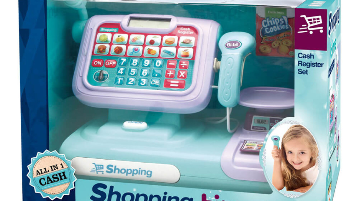 Timeless Tools Játék pénztárgép, kék-lila