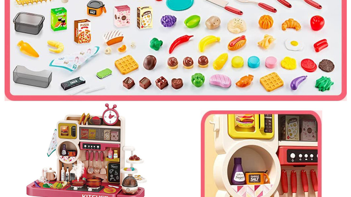 Timeless Tools Játékkonyha 89 részes, vízadagolós