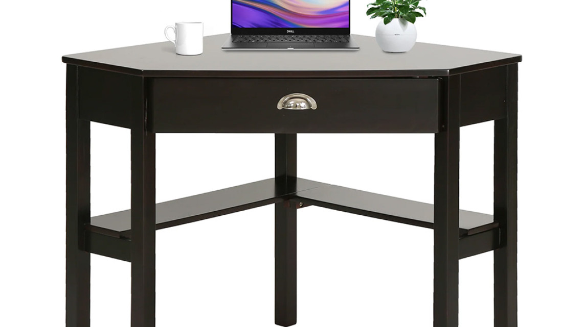 Timeless Tools Sarok íróasztal fiókkal, polcokkal