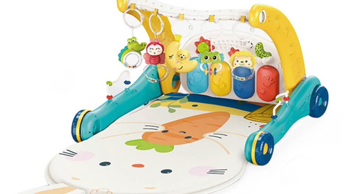 Timeless Tools 2az1-ben járássegítő és zongorás játszószőnyeg