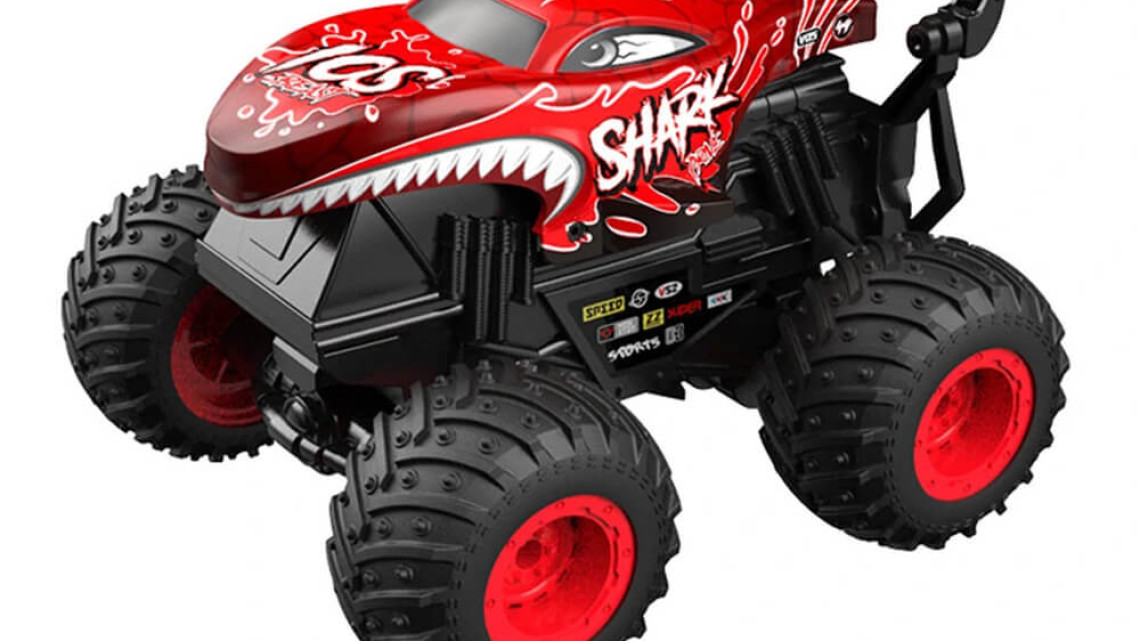 Timeless Tools Távírányítós cápa autó, piros