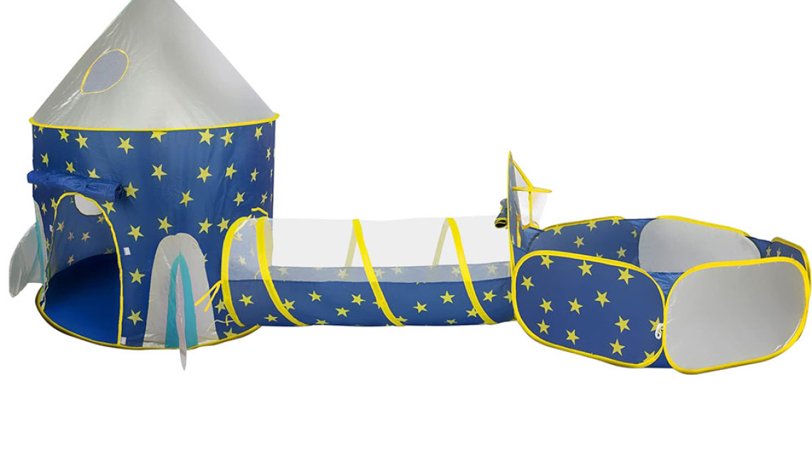 Timeless Tools 3az1-ben játszósátor, kék