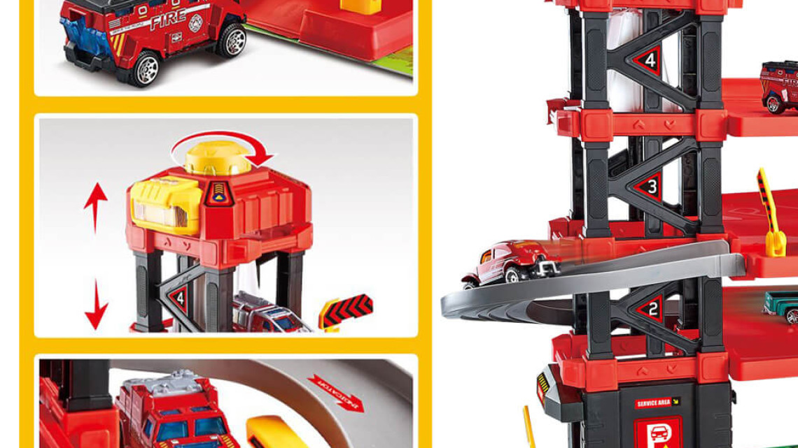 Timeless Tools Játék tűzoltó garázs