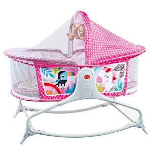 Timeless Tools Babaágy, zenélő, vibráló funkcióval, rózsaszín