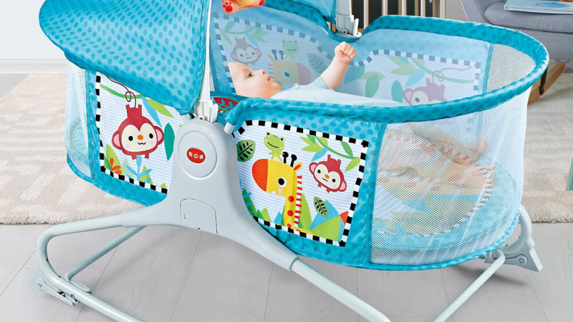 Timeless Tools Babaágy, zenélő, vibráló funkcióval, kék