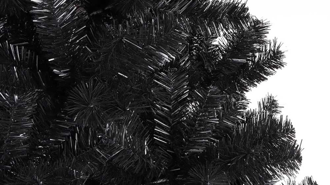 Timeless Tools Fekete műfenyő, 120cm 230ág