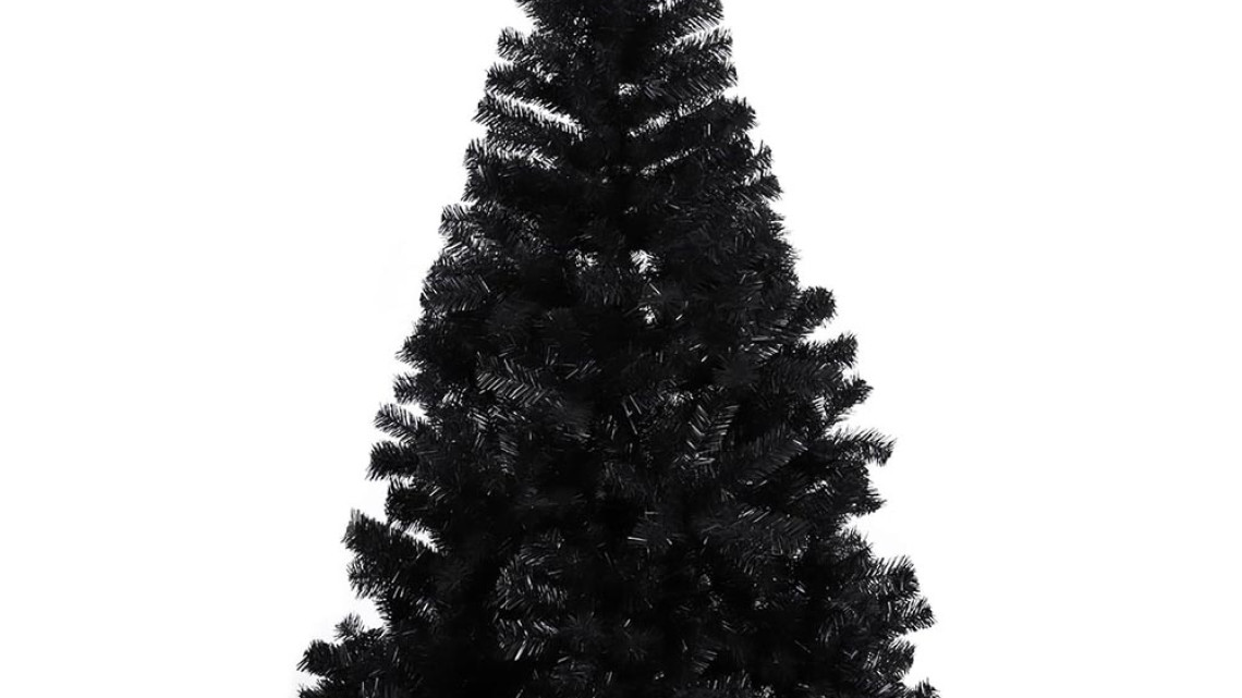 Timeless Tools Fekete műfenyő, 150cm 415ág