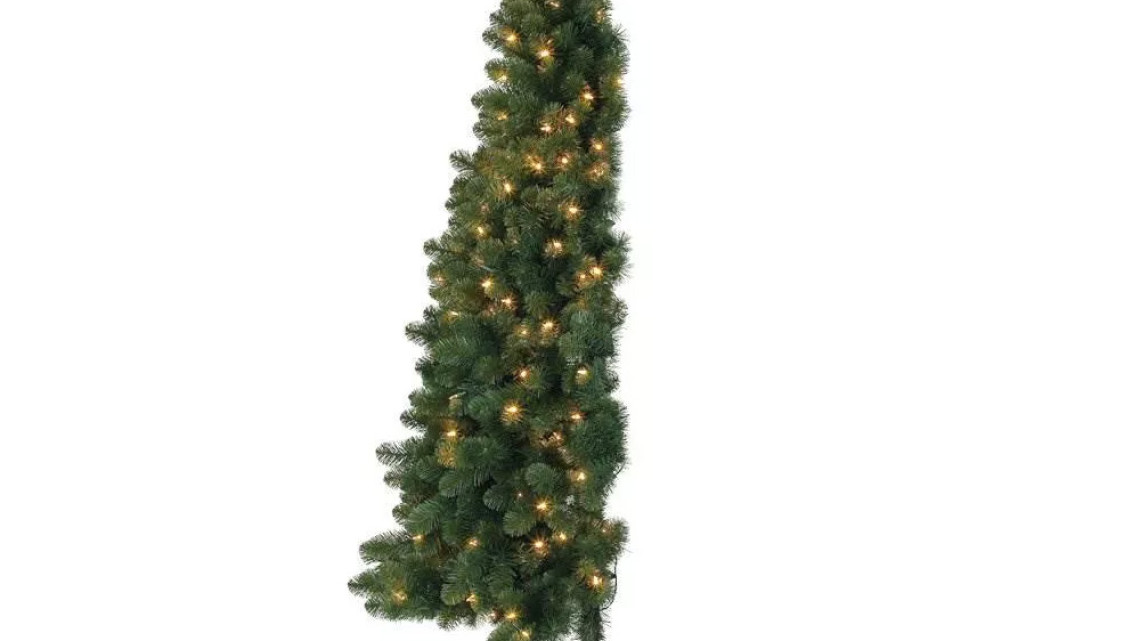 Timeless Tools Fél műfenyő 80LED 120cm, 140ág