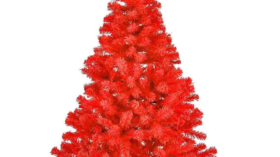 Timeless Tools Piros műfenyő, 150cm 415ág