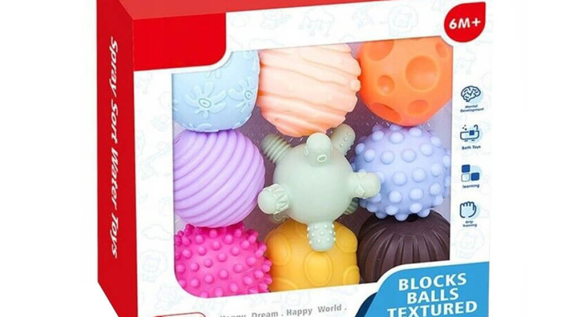 Timeless Tools Baba készségfejlesztő labda készlet, 9db