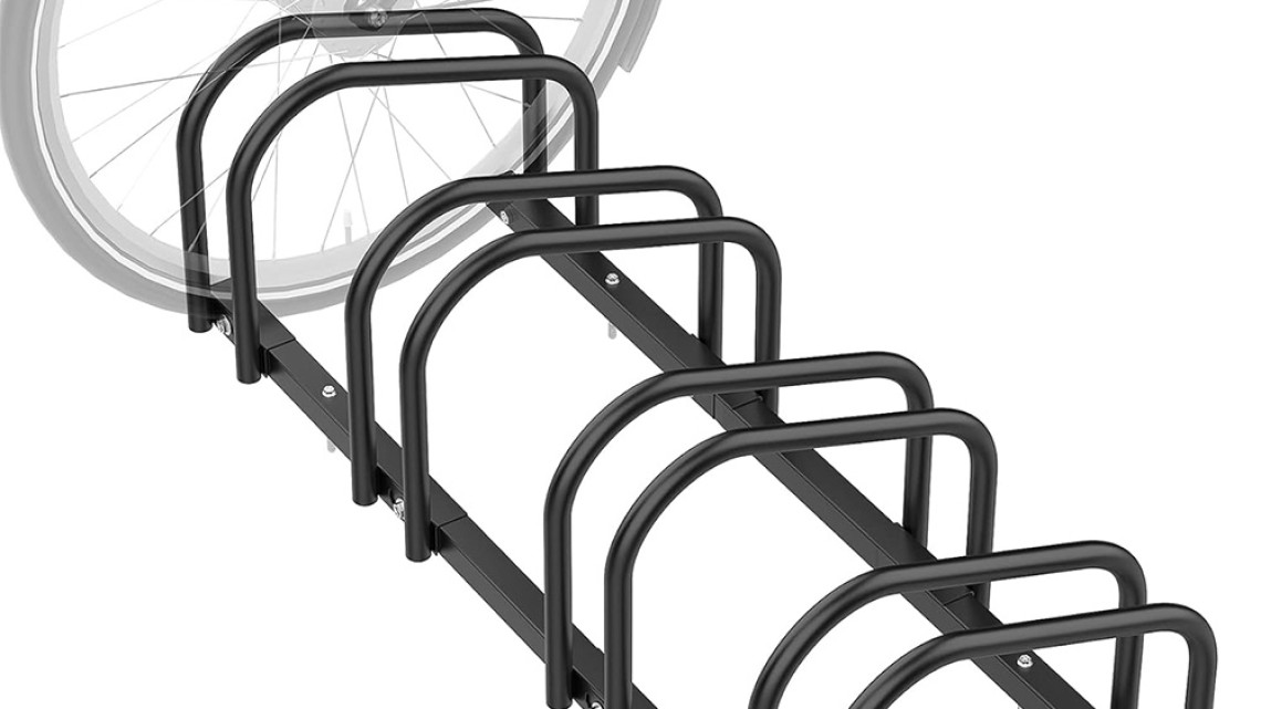 Timeless Tools Kültéri kerékpártároló 4 biciklinek, fekete
