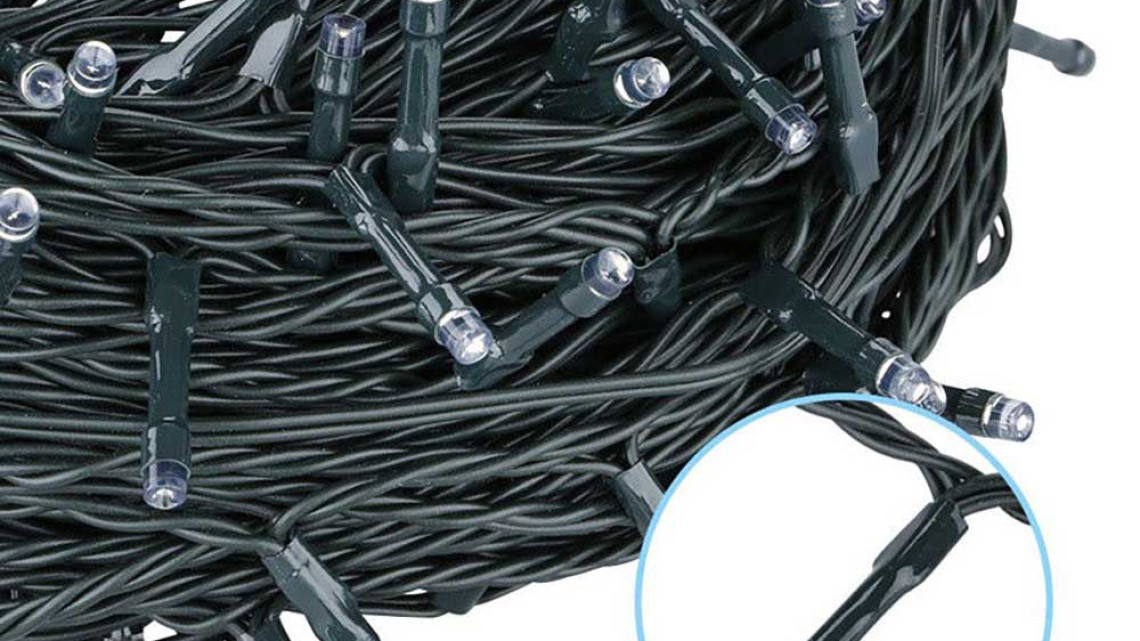 Timeless Tools LED fényfüzér választható méretben és színben-120 LED-es-melegfehér