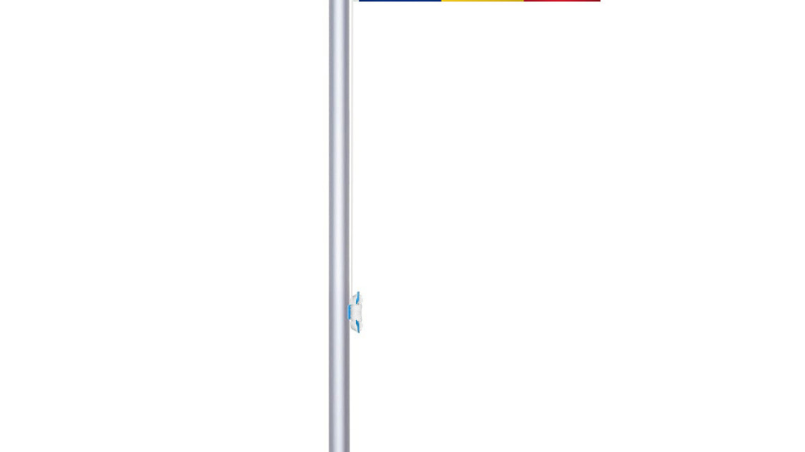 Timeless Tools Zászlótartó rúd kétoldalas 90x150cm román zászlóval