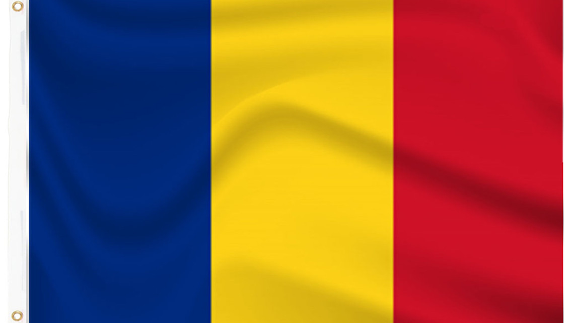 Timeless Tools Zászlótartó rúd kétoldalas 90x150cm román zászlóval