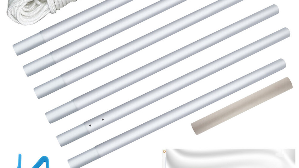 Timeless Tools Zászlótartó rúd kétoldalas 90x150cm szlovák zászlóval