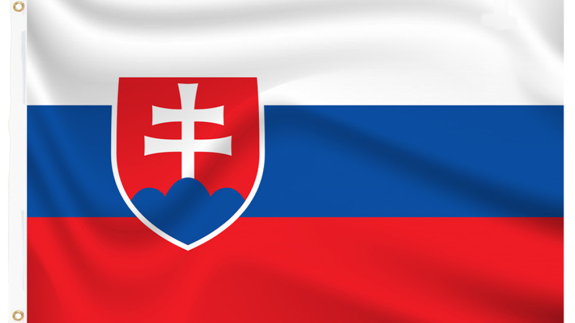 Timeless Tools Zászlótartó rúd kétoldalas 90x150cm szlovák zászlóval