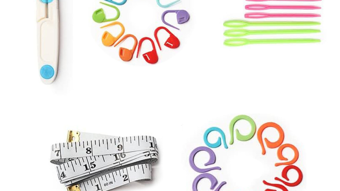 Timeless Tools Horgoló készlet színes fonalakkal, kiegészítőkkel ajándék válltáskában