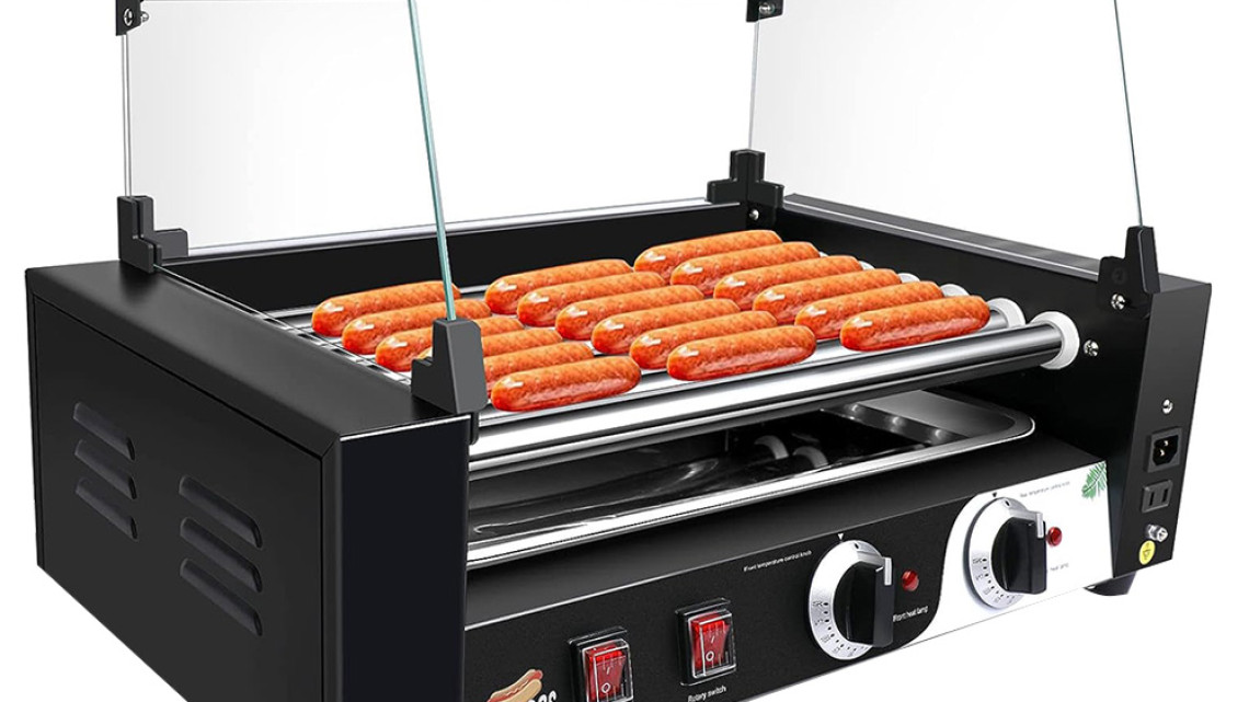 Timeless Tools Görgős virsli sütő-melegítő gép HOT DOG készítéshez