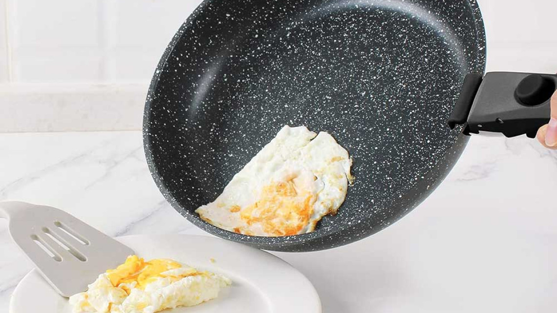 Timeless Tools 9 részes tapadásmentes edény- és serpenyőkészlet, levehető fogantyúval