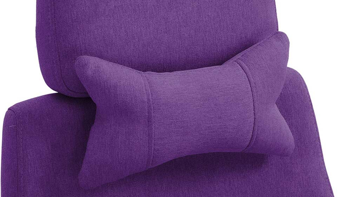 Timeless Tools Fejtámlás, lábtartós irodai forgószék lila