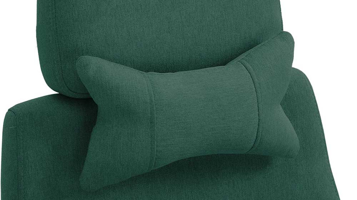 Timeless Tools Fejtámlás, lábtartós irodai forgószék zöld