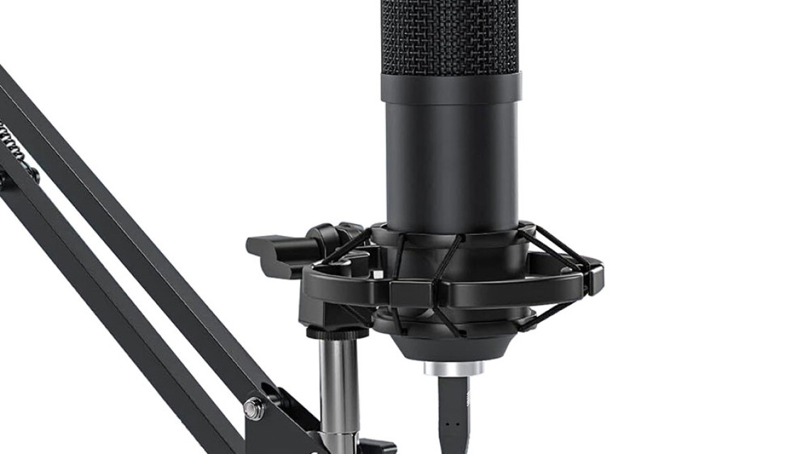 Timeless Tools Asztalra szerelhető  stúdió mikrofon,  USB csatlakozóval