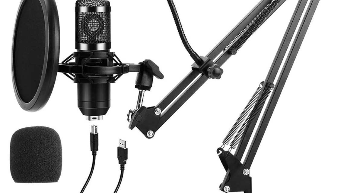 Timeless Tools Asztalra szerelhető  stúdió mikrofon,  USB csatlakozóval