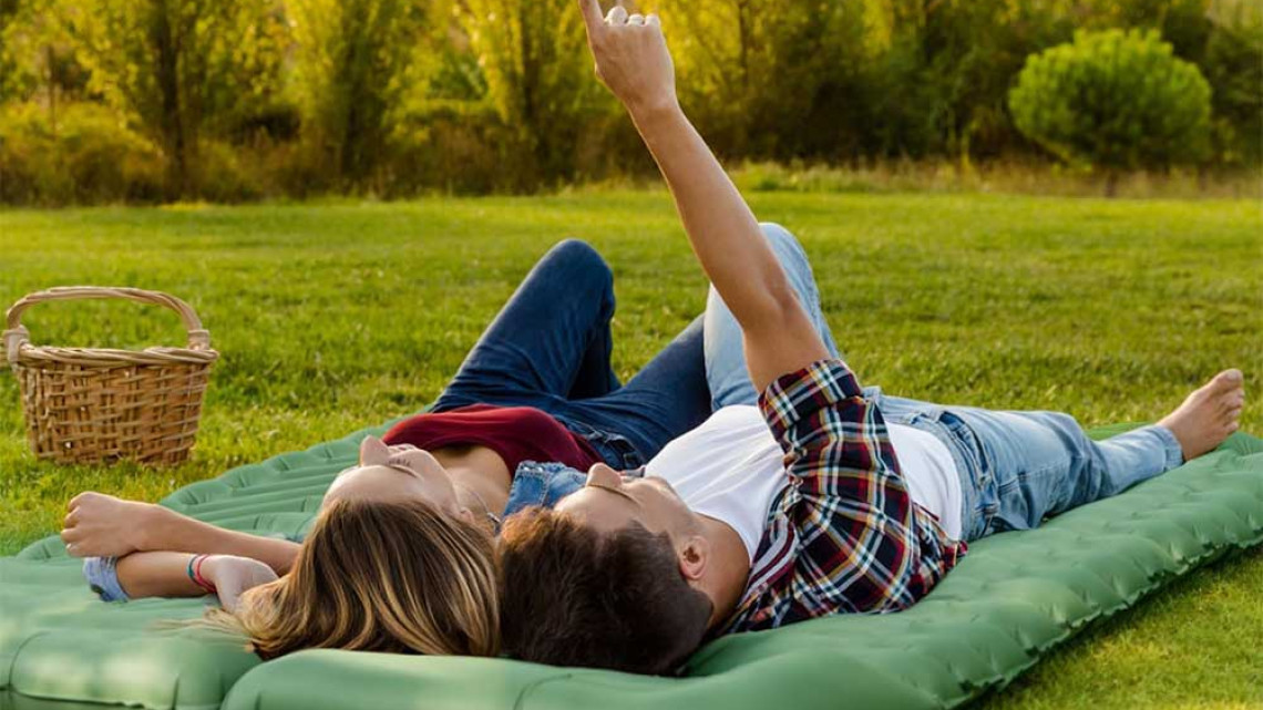 Timeless Tools Kétszemélyes túramatrac, zöld